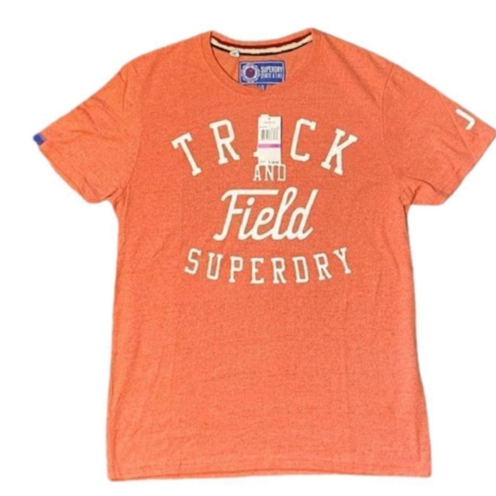 Superdry Track and Field Tee Size XL Color Heathered Orange